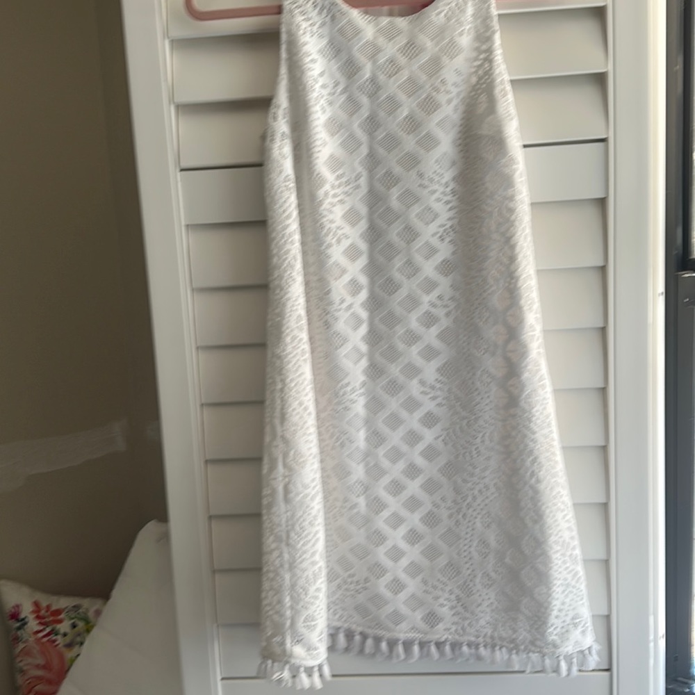 Lilly Pulitzer shift dress with fringe